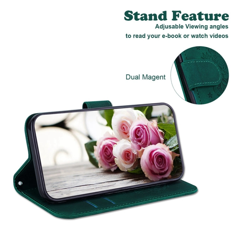 For Samsung Galaxy S25 Ultra 5G Butterfly Rose Embossed Leather Phone Case(Green) - free shipping - PMC TechLife - Order now!