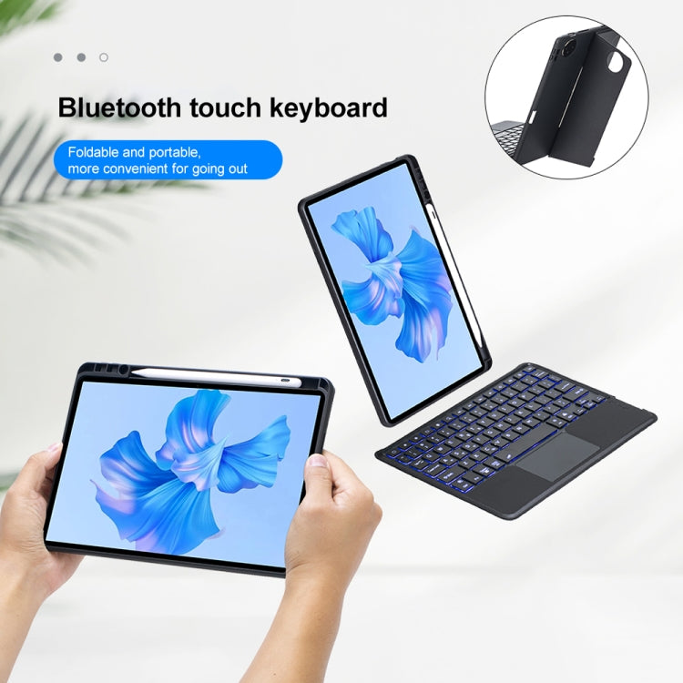 For Huawei MatePad Pro 11 2024 / 2022 Detachable Backlit Bluetooth Keyboard Leather Case with Touchpad(Black) - Huawei Keyboard by PMC Jewellery | Online Shopping South Africa | PMC Jewellery | Buy Now Pay Later Mobicred