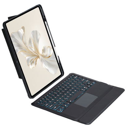 For Honor Pad 9 Pro / Pad V8 Pro Detachable Backlit Bluetooth Keyboard Leather Case with Touchpad(Black) - Huawei Keyboard by PMC Jewellery | Online Shopping South Africa | PMC Jewellery | Buy Now Pay Later Mobicred