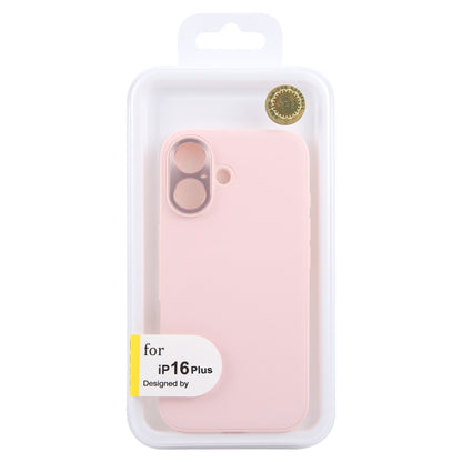 For iPhone 16 Plus GEBEI Plain Leather TPU Hybrid PU Phone Case(Pink) - iPhone 16 Plus Cases by GEBEI | Online Shopping South Africa | PMC Jewellery | Buy Now Pay Later Mobicred