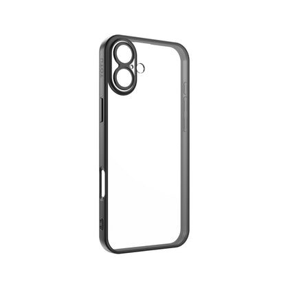 For iPhone 16 TOTU PC-2 Soft Jane Series Electroplated TPU Phone Case with Lens Film(Black) - iPhone 16 Cases by TOTUDESIGN | Online Shopping South Africa | PMC Jewellery | Buy Now Pay Later Mobicred