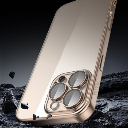 For iPhone 16 Pro Max TOTU PC-2 Soft Jane Series Electroplated TPU Phone Case with Lens Film(Grey) - iPhone 16 Pro Max Cases by TOTUDESIGN | Online Shopping South Africa | PMC Jewellery | Buy Now Pay Later Mobicred