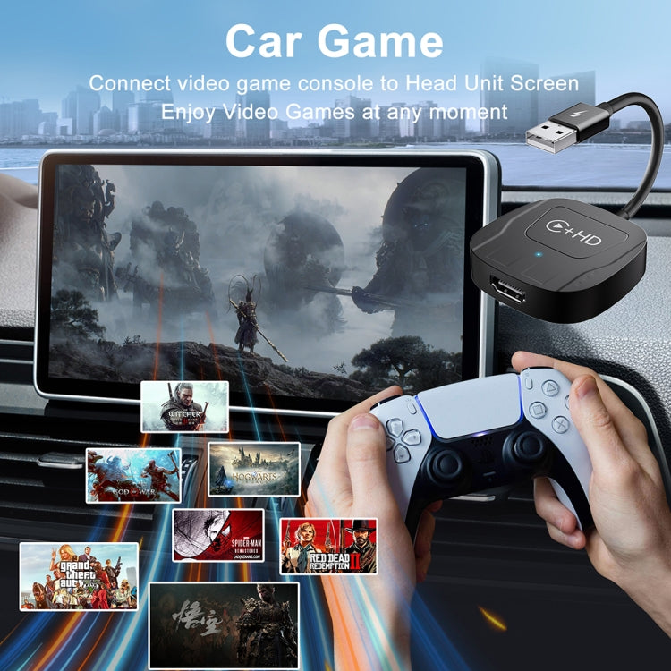 USB and HDMI Wired to Wireless CarPlay Auto Adapter, Specification:Square(Silver) - free shipping - PMC Jewellery - Order now!