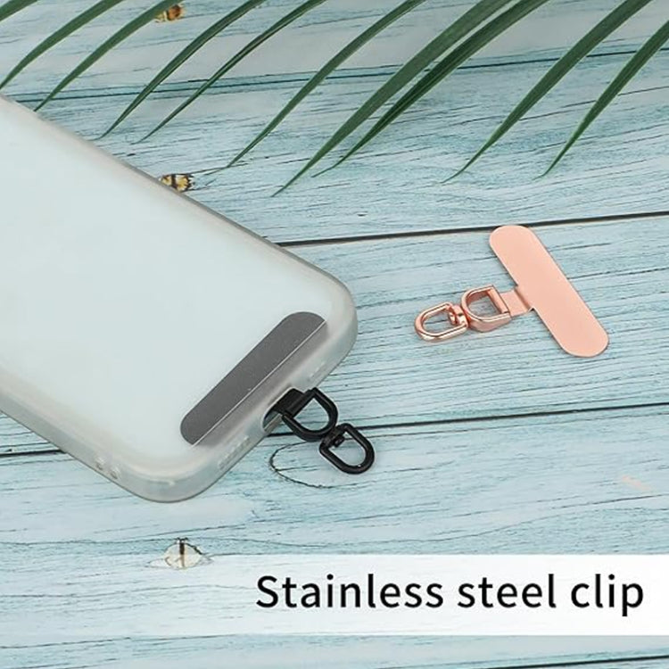 360 Degree Rotation Oval Metal Mobile Phone Lanyard Fixing Gasket(Rose Gold) - free shipping - PMc TechLife - Order now!