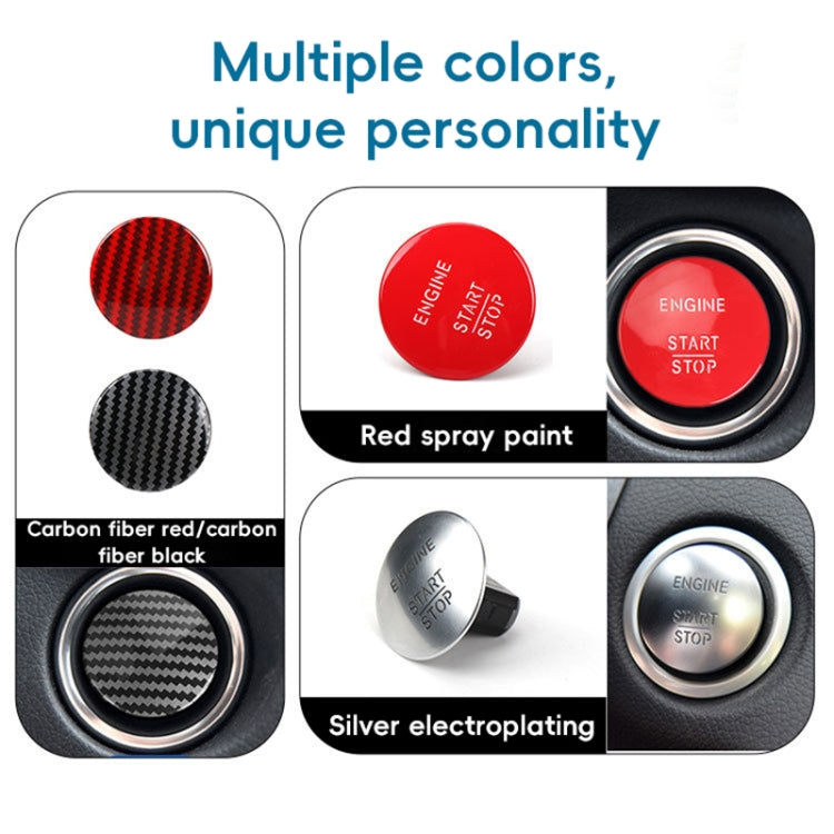 Car Keyless One-key Start Button Switch 2215450714 for Mercedes-Benz W164 / W205(Carbon Fiber Black) - Car Switches by PMC Jewellery | Online Shopping South Africa | PMC Jewellery | Buy Now Pay Later Mobicred