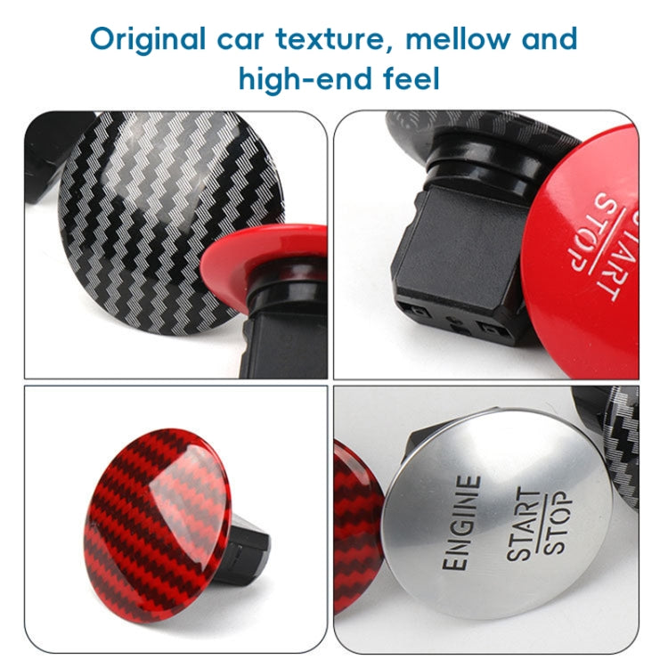 Car Keyless One-key Start Button Switch 2215450714 for Mercedes-Benz W164 / W205(Carbon Fiber Black) - Car Switches by PMC Jewellery | Online Shopping South Africa | PMC Jewellery | Buy Now Pay Later Mobicred
