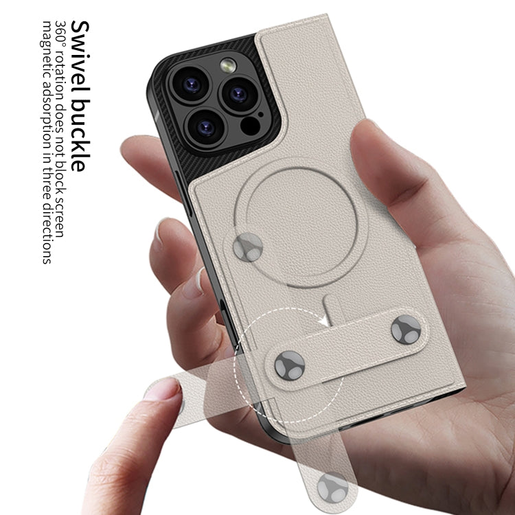 For iPhone 16 Pro Max GKK Detachable Flip Leather MagSafe Phone Case(Carbon Fiber) - free shipping - PMC Jewellery - Order now!