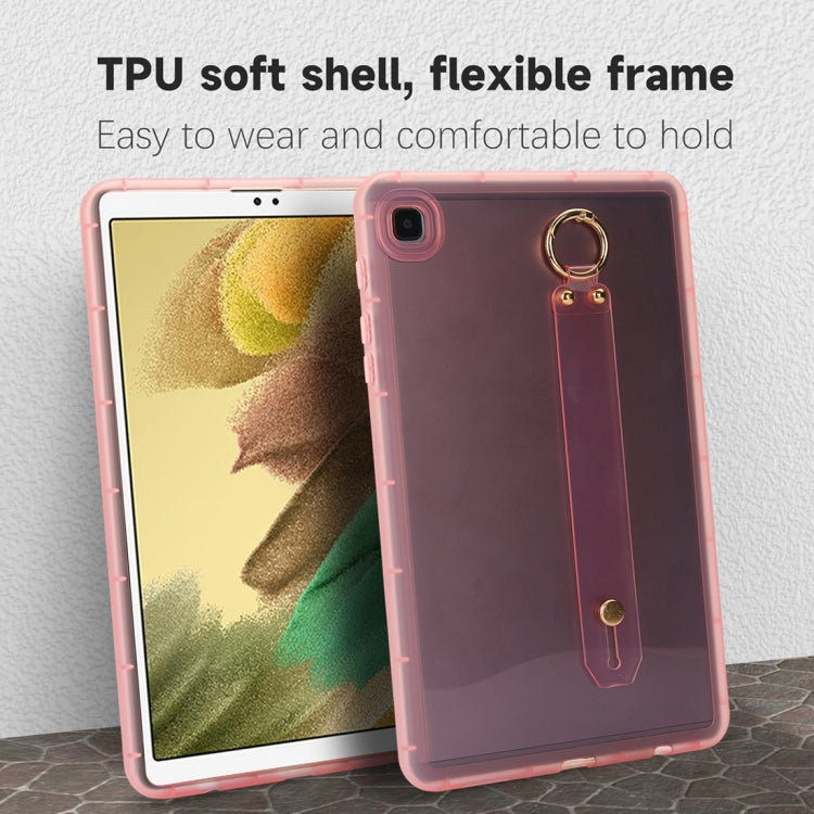 For Samsung Galaxy Tab S9 / S8 / S7 Wristband Holder PC Hybrid TPU Soft Tablet Case(Pink) - Galaxy Tab S9 Cases by PMC Jewellery | Online Shopping South Africa | PMC Jewellery | Buy Now Pay Later Mobicred