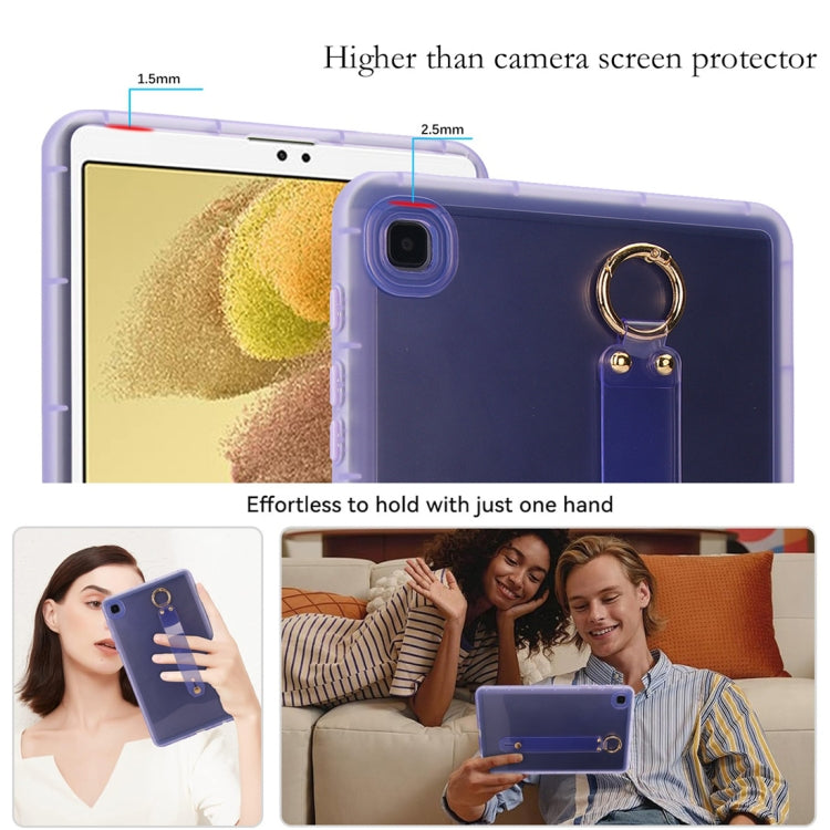For Samsung Galaxy Tab S9 / S8 / S7 Wristband Holder PC Hybrid TPU Soft Tablet Case(Purple) - free shipping - PMC Jewellery - Order now!