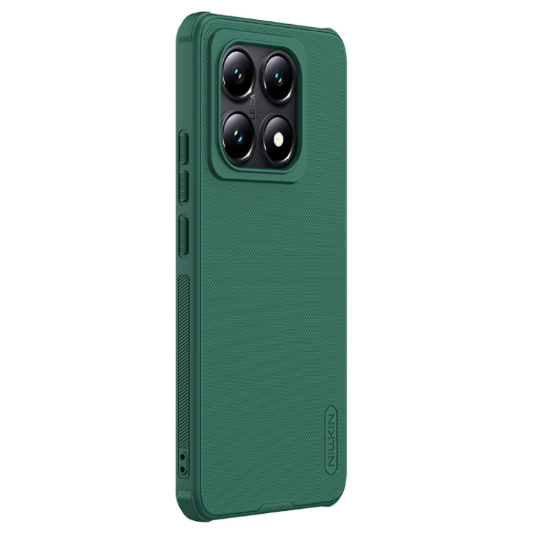 For Xiaomi 14T Pro NILLKIN Frosted Shield Pro PC + TPU Phone Case(Green) - 14T Pro Cases by NILLKIN | Online Shopping South Africa | PMC Jewellery | Buy Now Pay Later Mobicred