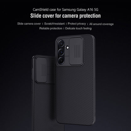 For Samsung Galaxy A16 5G NILLKIN Black Mirror Series Camshield PC Phone Case(Black) - Galaxy Phone Cases by NILLKIN | Online Shopping South Africa | PMC Jewellery | Buy Now Pay Later Mobicred