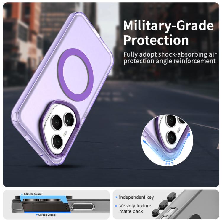 For Honor 400 Pro Global 160.8mm Candy Magsafe PC Hybrid TPU Phone Case(Purple) - free shipping - PMC TechLife - Order now!