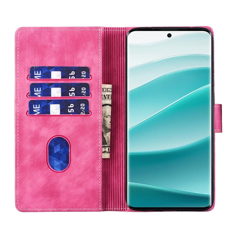 For Samsung Galaxy S25 5G Pen Heart Cat Embossed Leather Phone Case(Pink) - Galaxy S25 5G Cases by PMC TechLife | Online Shopping South Africa | PMC TechLife | Buy Now Pay Later Mobicred