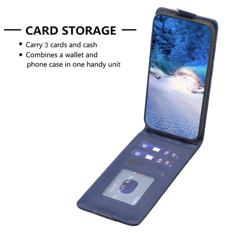 For Samsung Galaxy S25+ 5G Diamond Lattice Vertical Flip Leather Phone Case(Blue) - Galaxy S25+ 5G Cases by PMC Jewellery | Online Shopping South Africa | PMC Jewellery | Buy Now Pay Later Mobicred