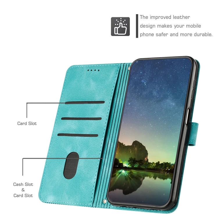 For Samsung Galaxy S25 Ultra 5G Dream Triangle Leather Phone Case with Long Lanyard(Green) - Galaxy S25 Ultra 5G Cases by PMC Jewellery | Online Shopping South Africa | PMC Jewellery | Buy Now Pay Later Mobicred