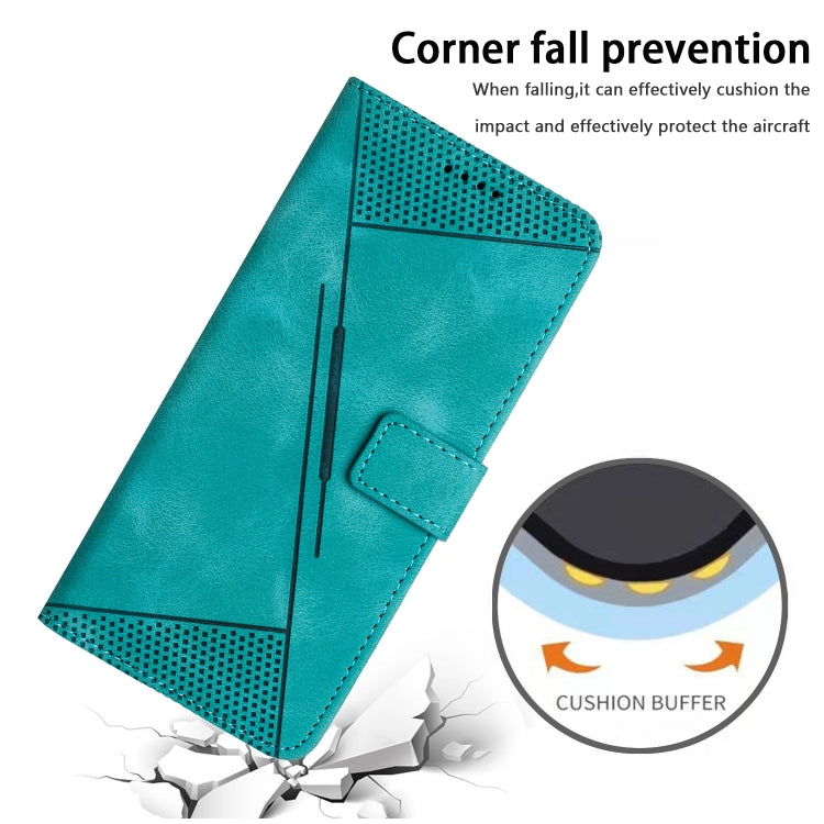 For Samsung Galaxy S25 Ultra 5G Dream Triangle Leather Phone Case with Long Lanyard(Green) - Galaxy S25 Ultra 5G Cases by PMC Jewellery | Online Shopping South Africa | PMC Jewellery | Buy Now Pay Later Mobicred