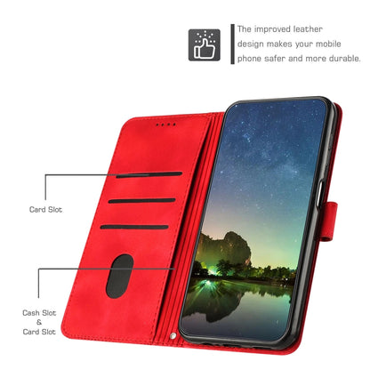 For Samsung Galaxy S25+ / S24+ 5G 5G Dream Triangle Leather Phone Case with Long Lanyard(Red) - Galaxy S25+ 5G Cases by PMC Jewellery | Online Shopping South Africa | PMC Jewellery | Buy Now Pay Later Mobicred