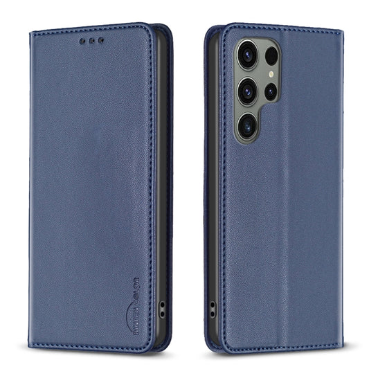 For Samsung Galaxy S25 Ultra 5G Magnetic Leather Phone Case(Blue) - Galaxy S25 Ultra 5G Cases by PMC Jewellery | Online Shopping South Africa | PMC Jewellery | Buy Now Pay Later Mobicred