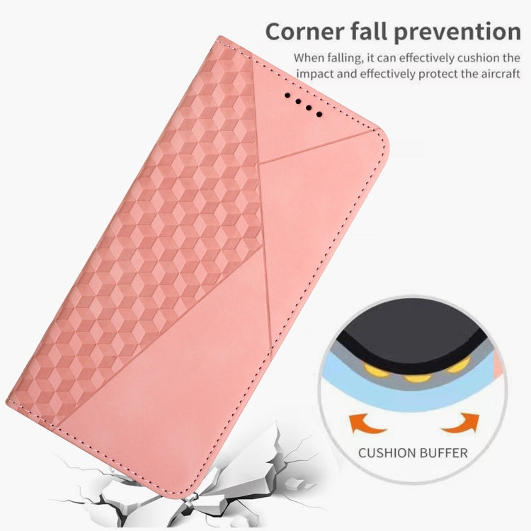 For Samsung Galaxy S25 Ultra 5G Diamond Splicing Skin Feel Magnetic Leather Phone Case(Rose Gold) - Galaxy S25 Ultra 5G Cases by PMC TechLife | Online Shopping South Africa | PMC TechLife | Buy Now Pay Later Mobicred