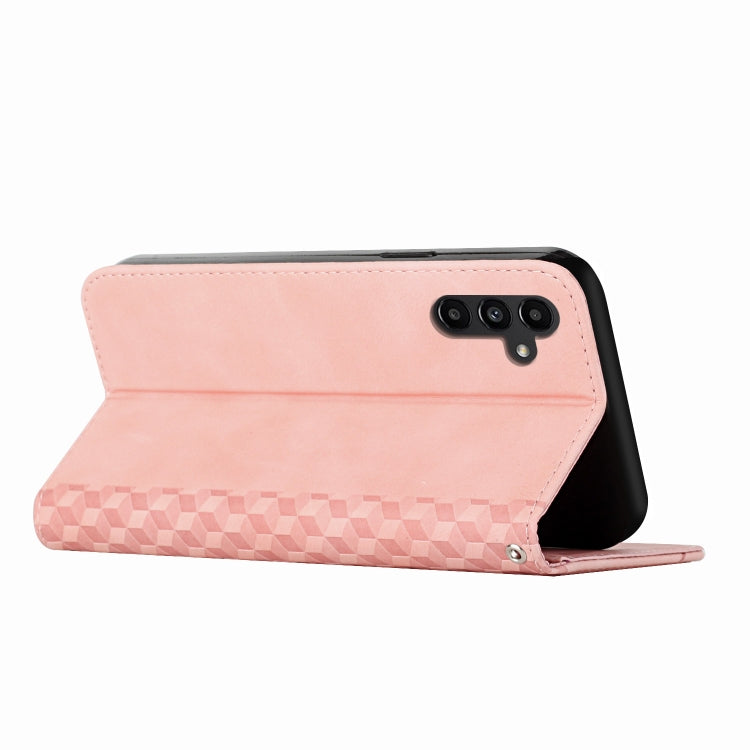 For Samsung Galaxy S25 / S24 5G Diamond Splicing Skin Feel Magnetic Leather Phone Case(Rose Gold) - Galaxy S25 5G Cases by PMC TechLife | Online Shopping South Africa | PMC TechLife | Buy Now Pay Later Mobicred