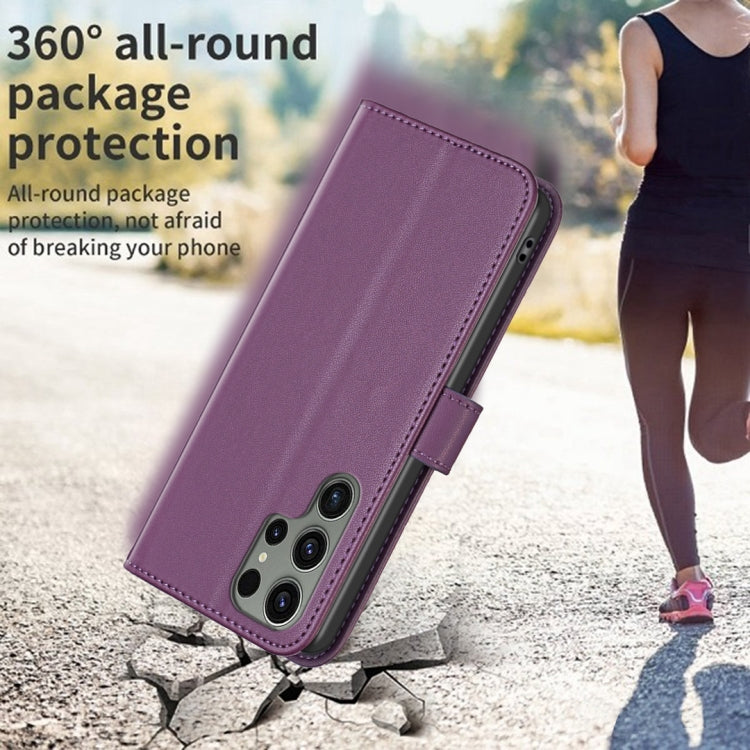 For Samsung Galaxy S25 Ultra 5G Magnetic Buckle Leather Phone Case(Purple) - Galaxy S25 Ultra 5G Cases by PMC Jewellery | Online Shopping South Africa | PMC Jewellery | Buy Now Pay Later Mobicred