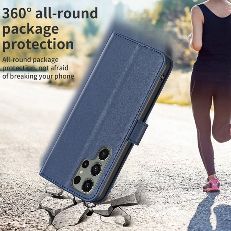 For Samsung Galaxy S25 Ultra 5G Magnetic Buckle Leather Phone Case(Blue) - Galaxy S25 Ultra 5G Cases by PMC Jewellery | Online Shopping South Africa | PMC Jewellery | Buy Now Pay Later Mobicred