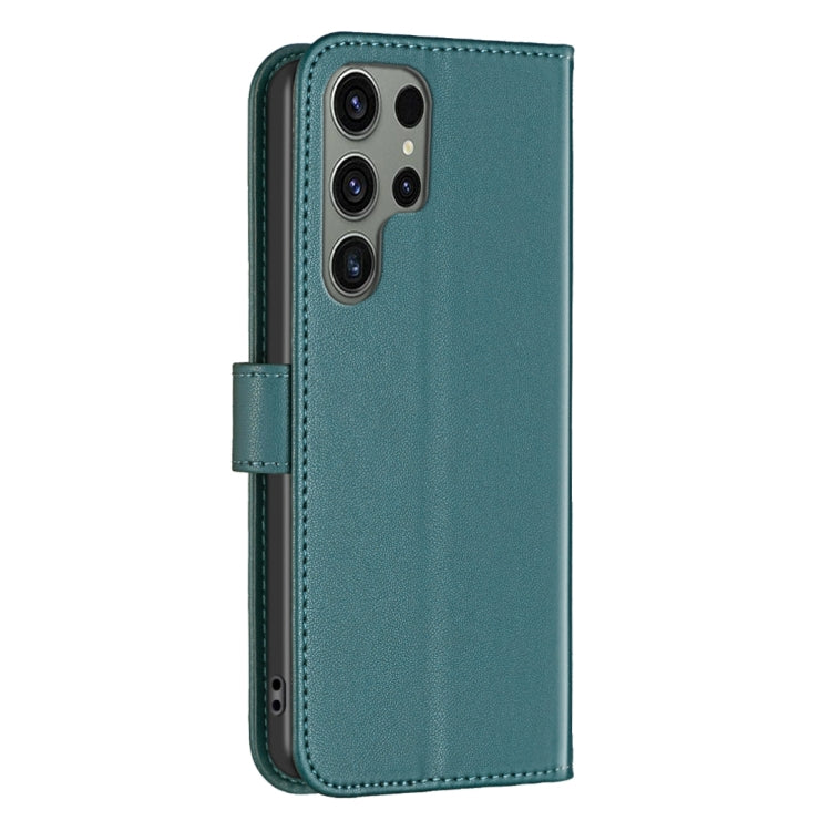 For Samsung Galaxy S25 Ultra 5G Magnetic Buckle Leather Phone Case(Green) - Galaxy S25 Ultra 5G Cases by PMC Jewellery | Online Shopping South Africa | PMC Jewellery | Buy Now Pay Later Mobicred