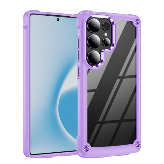 For Samsung Galaxy S25 Ultra 5G TPU + PC Lens Protection Phone Case(Purple) - Galaxy S25 Ultra 5G Cases by PMC Jewellery | Online Shopping South Africa | PMC Jewellery | Buy Now Pay Later Mobicred