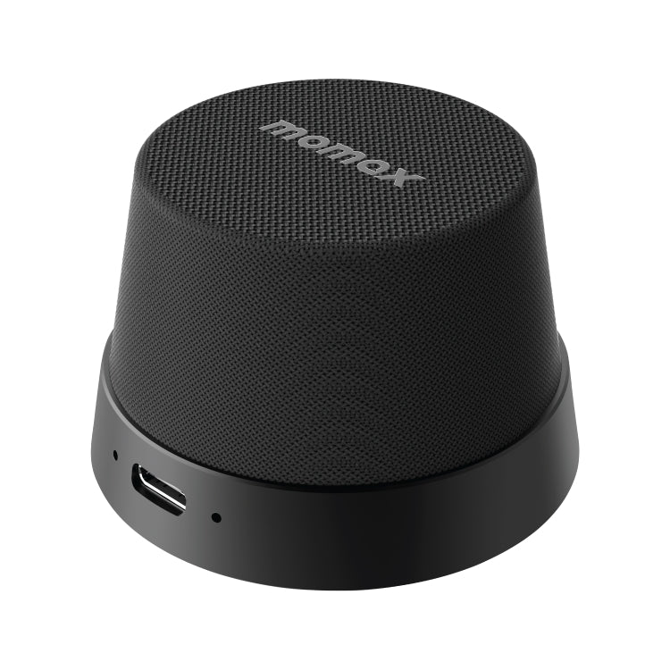 Momax 1-Vibe Go Magnetic Wireless Speaker(Black) - Mini Speaker by MOMAX | Online Shopping South Africa | PMC Jewellery | Buy Now Pay Later Mobicred