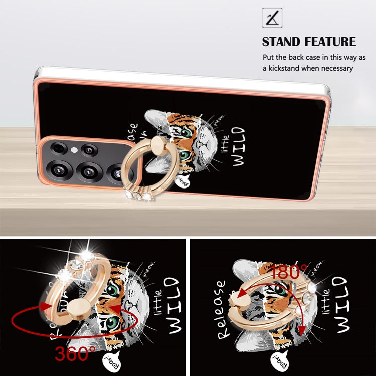 For Samsung Galaxy S25 Ultra 5G Electroplating Dual-side IMD Phone Case with Ring Holder(Natural Growth) - Galaxy S25 Ultra 5G Cases by PMC TechLife | Online Shopping South Africa | PMC TechLife | Buy Now Pay Later Mobicred
