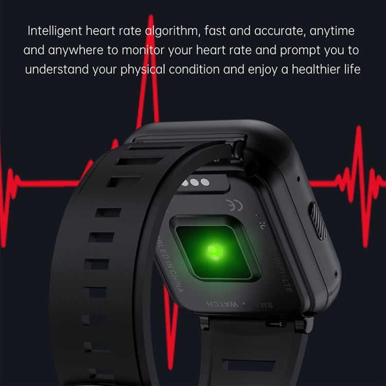 UNIWA DM66 4G Calling Smart Watch, 4GB+64GB, 1.99 inch IPS Screen Android 9.0 Support WiFi GPS(Black) - free shipping - PMC TechLife - Order now!
