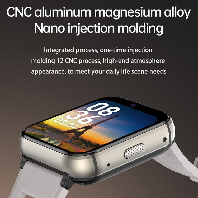 UNIWA DM66 4G Calling Smart Watch, 4GB+64GB, 1.99 inch IPS Screen Android 9.0 Support WiFi GPS(Silver) - free shipping - PMC TechLife - Order now!