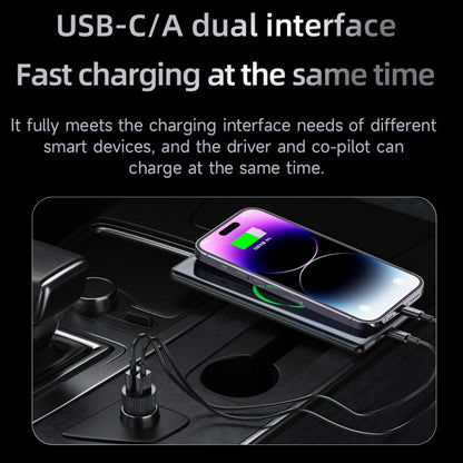 TOTU CC-1 36W Dual USB Ports Fast Charging Car Charger(Black) - Car Charger by TOTUDESIGN | Online Shopping South Africa | PMC Jewellery | Buy Now Pay Later Mobicred