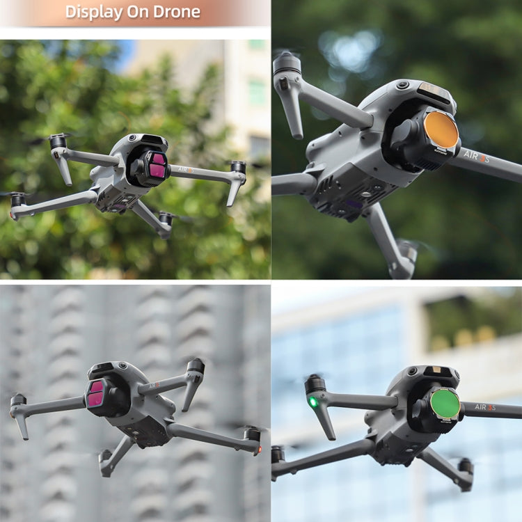 For DJI Air 3S Sunnylife Camera Lens Filter, Filter:4 in 1 UV CPL ND32 ND64 - free shipping - PMC TechLife - Order now!