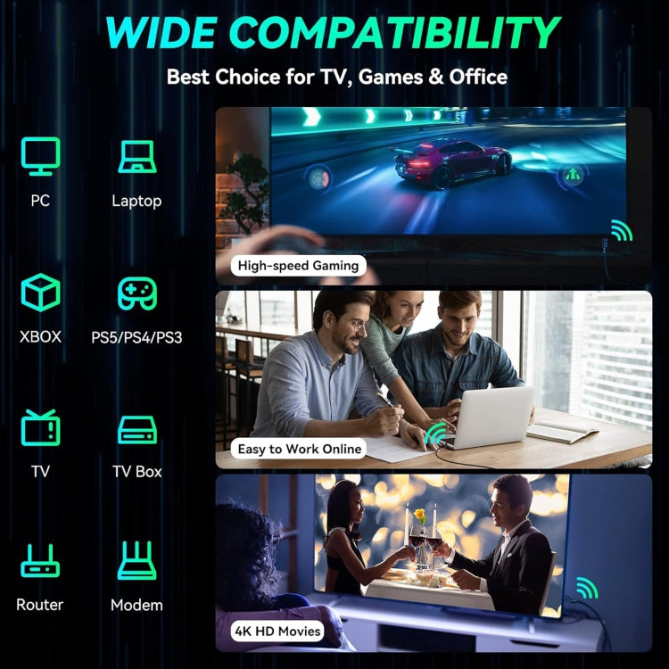 8m Gigabit Network Cat 8 Dual-shielded Cable - Lan Cable and Tools by PMC TechLife | Online Shopping South Africa | PMC TechLife | Buy Now Pay Later Mobicred