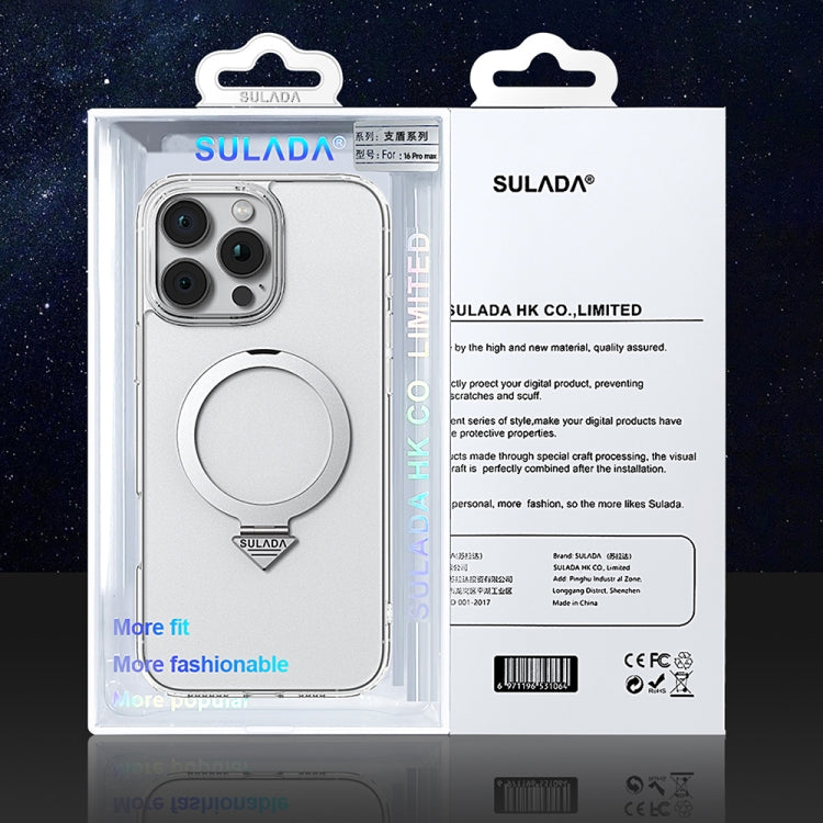 For iPhone 16 Pro SULADA Transparent MagSafe Magnetic Holder Phone Case - iPhone 16 Pro Cases by SULADA | Online Shopping South Africa | PMC Jewellery | Buy Now Pay Later Mobicred