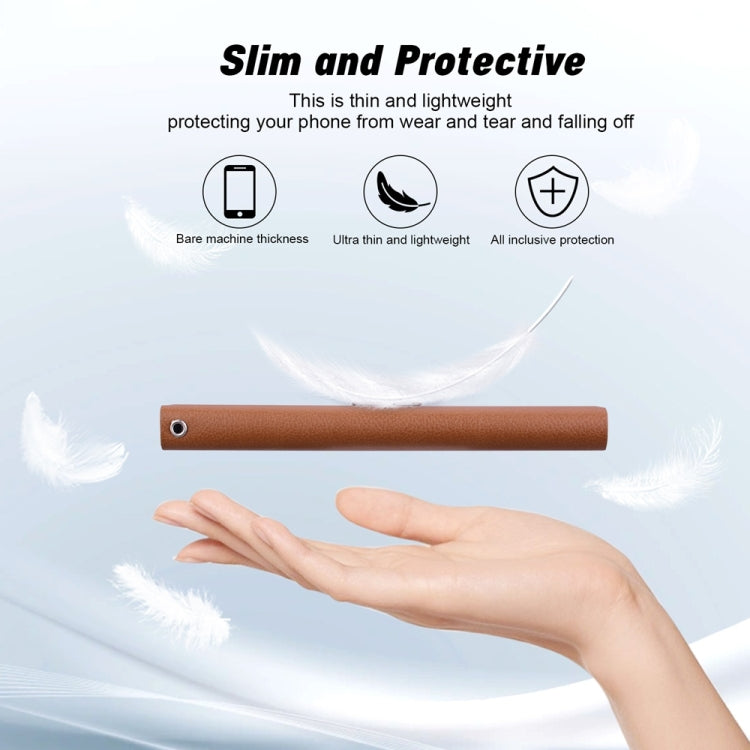 For Samsung Galaxy S25 Ultra 5G Ultra-thin Voltage Magnetic Buckle Leather Phone Case(Brown) - Galaxy S25 Ultra 5G Cases by PMC TechLife | Online Shopping South Africa | PMC TechLife | Buy Now Pay Later Mobicred