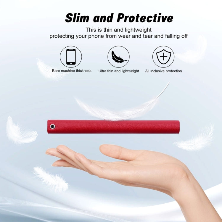 For Samsung Galaxy S25 Ultra 5G Ultra-thin Voltage Magnetic Buckle Leather Phone Case(Red) - Galaxy S25 Ultra 5G Cases by PMC TechLife | Online Shopping South Africa | PMC TechLife | Buy Now Pay Later Mobicred
