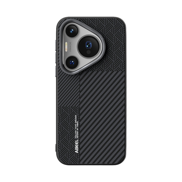 For Huawei Pura 70 Pro / 70 Pro+ ABEEL 6D Micro Relief MagSafe Magnetic Phone Case(Carbon Fiber Black) - Huawei Cases by PMC Jewellery | Online Shopping South Africa | PMC Jewellery | Buy Now Pay Later Mobicred