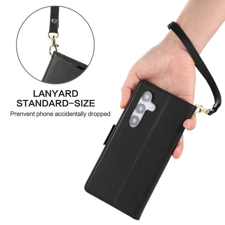 For Samsung Galaxy S25+ / S24+ 5G Side Buckle RFID Anti-theft Leather Phone Case(Black) - free shipping - PMC TechLife - Order now!
