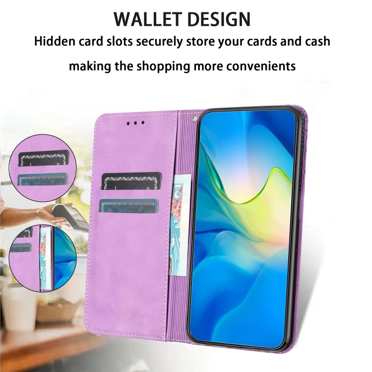 For Samsung Galaxy S25 Ultra 5G Retro Elephant Embossed Leather Phone Case(Purple) - Galaxy S25 Ultra 5G Cases by PMC Jewellery | Online Shopping South Africa | PMC Jewellery | Buy Now Pay Later Mobicred