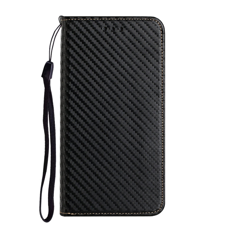 For Samsung Galaxy S25 Ultra 5G Carbon Fiber Texture Magnetic Flip Leather Phone Case(Black) - Galaxy S25 Ultra 5G Cases by PMC Jewellery | Online Shopping South Africa | PMC Jewellery | Buy Now Pay Later Mobicred