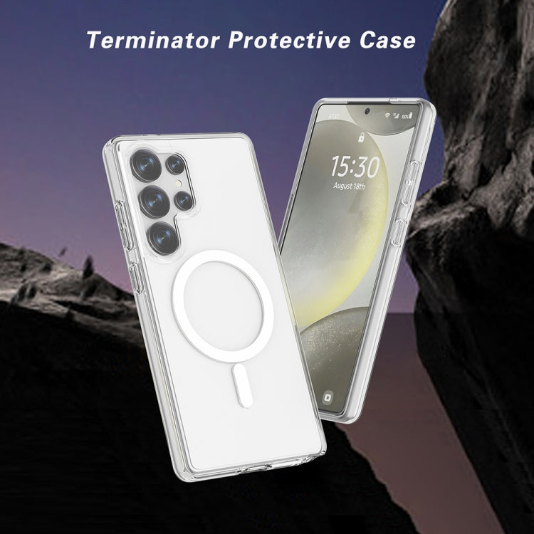 For Samsung Galaxy S25 Ultra 5G Terminator MagSafe Magnetic Phone Case(Transparent) - Galaxy S25 Ultra 5G Cases by PMC Jewellery | Online Shopping South Africa | PMC Jewellery | Buy Now Pay Later Mobicred