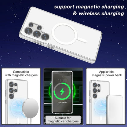 For Samsung Galaxy S25 Ultra 5G Terminator MagSafe Magnetic Phone Case(Transparent) - Galaxy S25 Ultra 5G Cases by PMC Jewellery | Online Shopping South Africa | PMC Jewellery | Buy Now Pay Later Mobicred