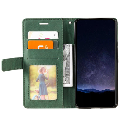 For Samsung Galaxy S25+ 5G Skin Feel Splicing Leather Phone Case(Green) - Galaxy S25+ 5G Cases by PMC Jewellery | Online Shopping South Africa | PMC Jewellery | Buy Now Pay Later Mobicred