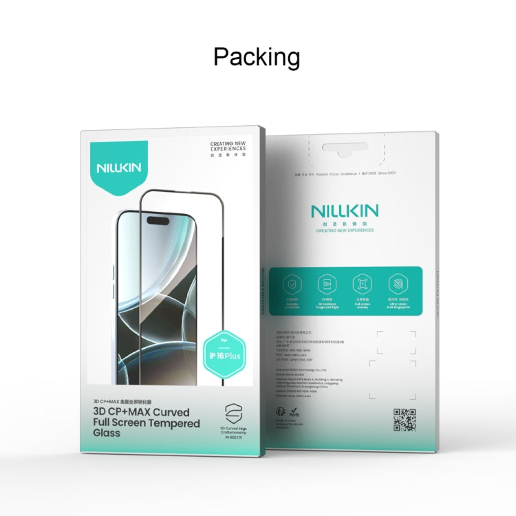 For iPhone 16 Plus NILLKIN 3D CP+MAX Anti-Explosion Full Coverage Tempered Glass Film - iPhone 16 Plus Tempered Glass by NILLKIN | Online Shopping South Africa | PMC Jewellery | Buy Now Pay Later Mobicred