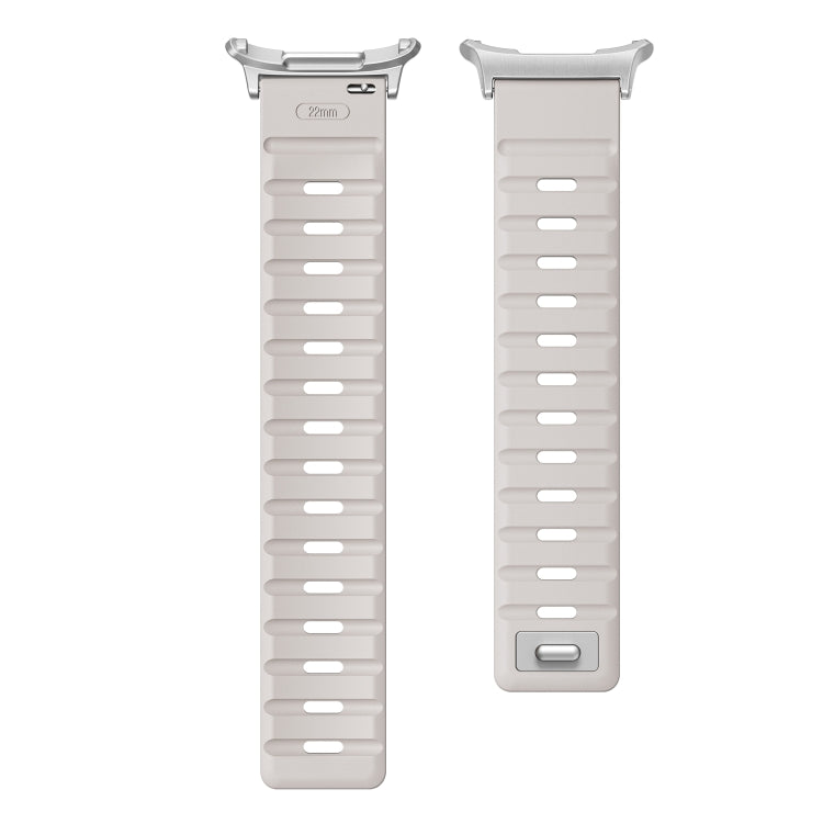 For Samsung Galaxy Watch Ultra 47mm / Ultra 2025 Magnetic Silicone Watch Band(Starlight+Silver) - free shipping - PMC TechLife - Order now!
