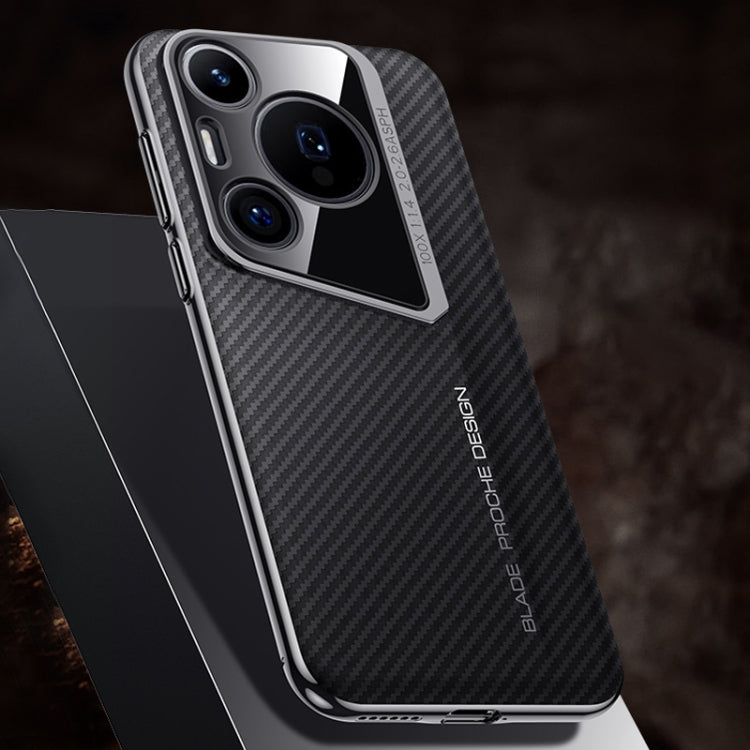 For Huawei Pura 70 Pro Carbon Fiber Texture PC Phone Case(Black) - Huawei Cases by PMC Jewellery | Online Shopping South Africa | PMC Jewellery | Buy Now Pay Later Mobicred