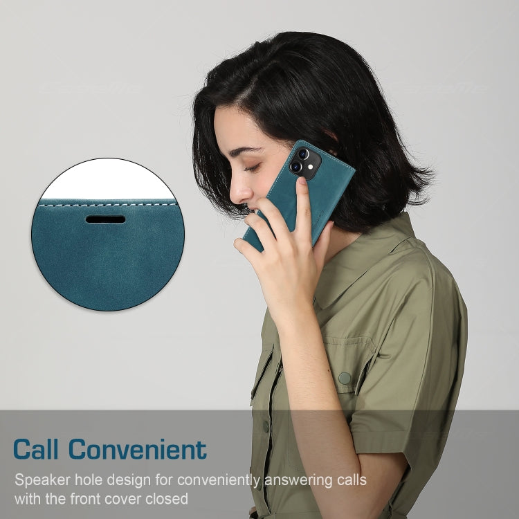 For iPhone 12 / 12 Pro CaseMe-013 Multifunctional Retro Frosted Horizontal Flip Leather Case with Card Slot & Holder & Wallet(Blue) - iPhone 12 / 12 Pro Cases by CaseMe | Online Shopping South Africa | PMC Jewellery | Buy Now Pay Later Mobicred