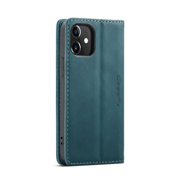 For iPhone 12 mini CaseMe-013 Multifunctional Retro Frosted Horizontal Flip Leather Case with Card Slot & Holder & Wallet(Blue) - iPhone 12 mini Cases by CaseMe | Online Shopping South Africa | PMC Jewellery | Buy Now Pay Later Mobicred